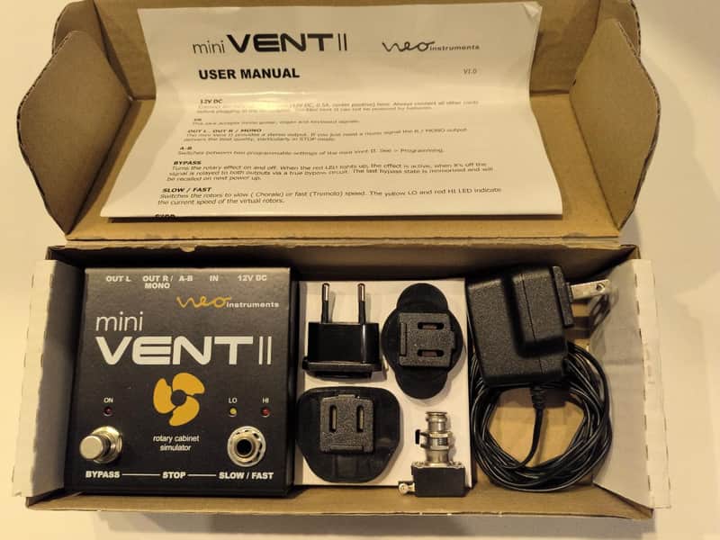 Neo Instruments Mini Vent II Rotary Speaker Cab Simulator Pedal