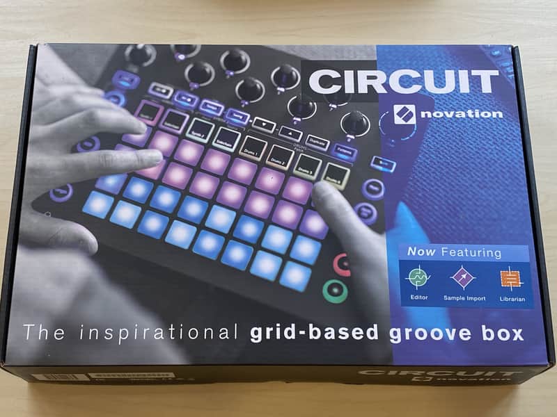 Original Novation Circuit Groovebox with Decksaver in Box image 1