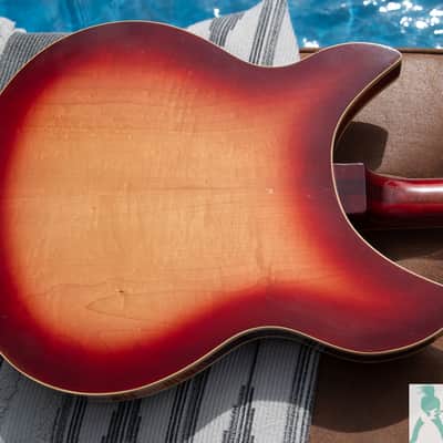 1989 Rickenbacker 360/12 - Fireglo - Set Up as a 6 String - Perfect Frets/Action/Intonation image 13
