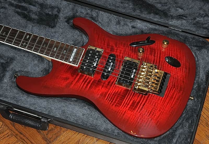 1992 Ibanez S540 or 540S Saber - Maroon with Gold Hardware - Floyd
