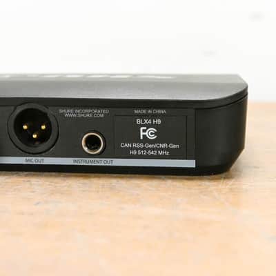 Shure BLX14 Bodypack Wireless System - H9 Band: 512-542 MHz (NO PSU) CG0141C image 5