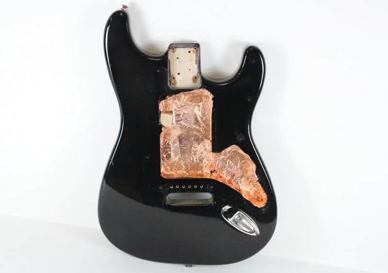 1989 Vintage Squier Fender Stratocaster Factory Black BODY Made in USA Strat 1980s image 1