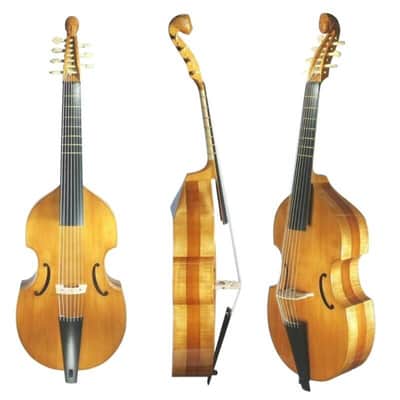 Baroque model song profession maestro 7 string 27" viola da gamba carving scroll image 1