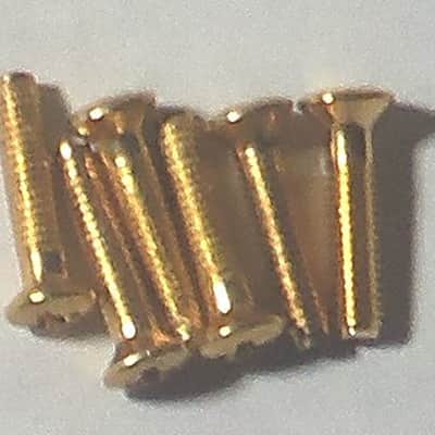 Hipshot® D07 White Pearl Buttons (6) With Gold Mount Screws~Hipshot Packaged~USA~New image 2