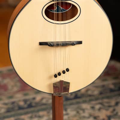 Eastman PCH-M104-NAT Solid Spruce/Laminated Mahogany Natural Flattop A-Style Mandolin #1339 image 7