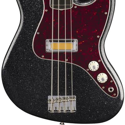 Fender 'Limited Edition' Gold Foil Jazz Bass - Black Sparkle