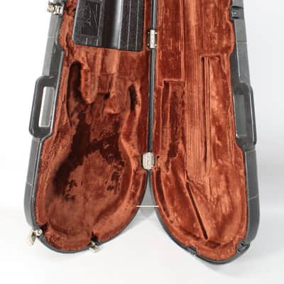 1980s Peavey Contour Electric Guitar Case Black/Orange image 4