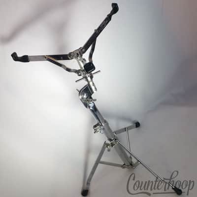 *Ludwig"Atlas"Snare Drum Stand Chrome Vintage 70s Tube Single-Braced Chicago USA image 3