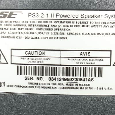 BOSE PS3-2-1 Series II Powered Speaker System AV3-2-1 II Media Center Subwoofer image 7