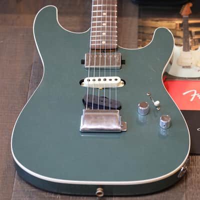 Unplayed! 2021 Fender Custom Shop GC Strat HST Journeyman Relic Aged Sherwood Green Metallic SSH + COA OHSC image 2