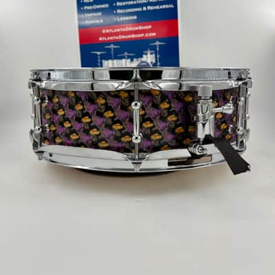 Montineri Custom 14x4 "Iris Tongue" Snare Drum image 3