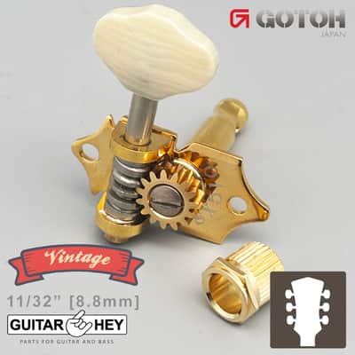 NEW GOTOH SXB510V-M6 Electric/Acoustic Guitar 1:15 Vintage Tuners 3x3 - GOLD