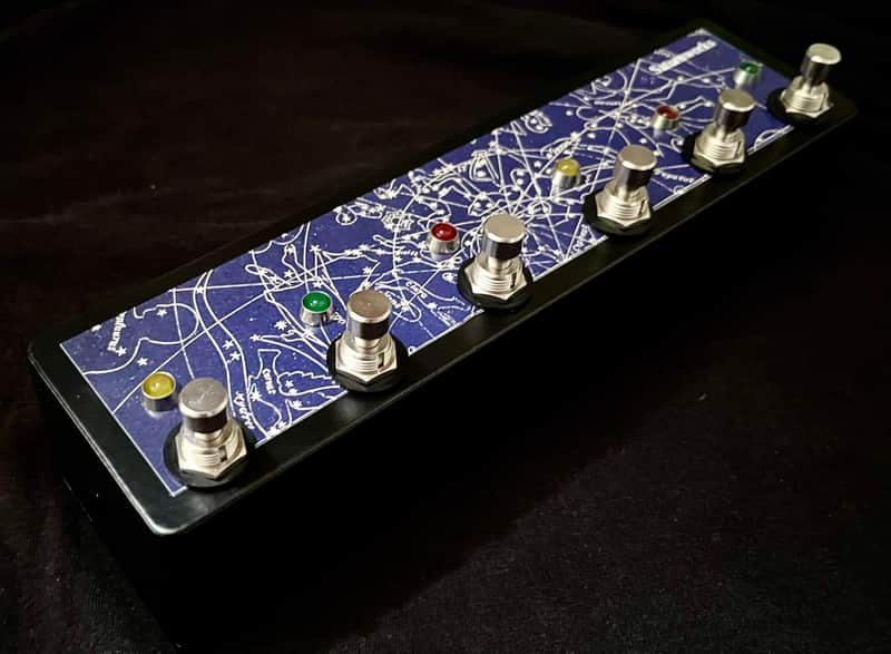 Saturnworks 6 - Looper Multi True Bypass Black Loop Pedal with Soft Click Switches + Switchcraft Jacks - Handcrafted in California image 1