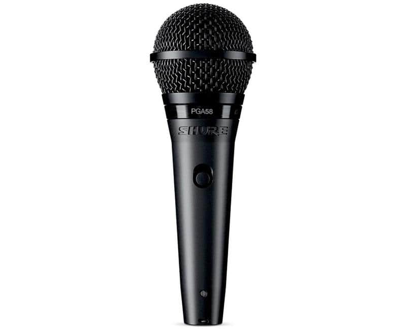 Shure PGA58 Cardioid Dynamic Vocal Microphone with XLR Cable - Black/Black image 1