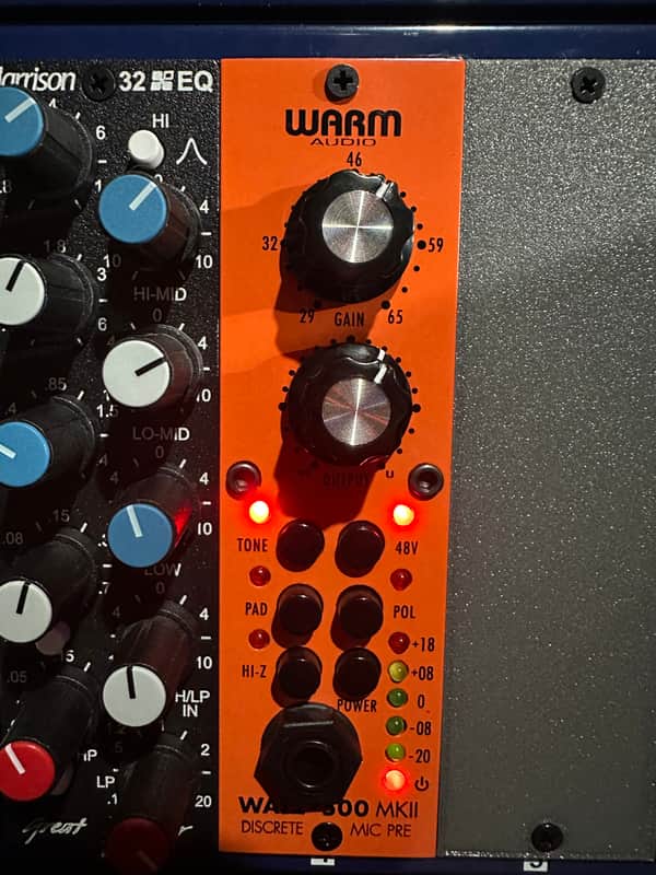 Warm Audio WA12-500 MKII Discrete 500 Series Mic Pre Module 2016 - Present - Orange image 1