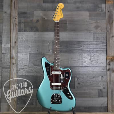Mint Fender American Professional Classic Jaguar Rosewood Fingerboard Faded Sherwood Green Metallic Included: Deluxe Gig Bag image 3