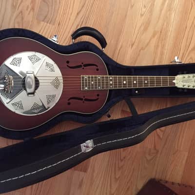 National M2 Resonator Guitar Mahogany M2 2010 Low gloss with chrome hardware image 4