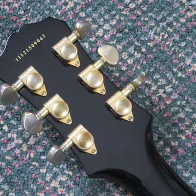 2011 Epiphone Les Paul Custom Pro Black! w/hardshell case image 5