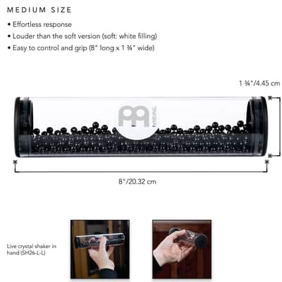 Meinl Percussion Crystal Shaker with Acrylic Shell, 2 Year Warranty, Loud/Black (SH26-L-L) image 4