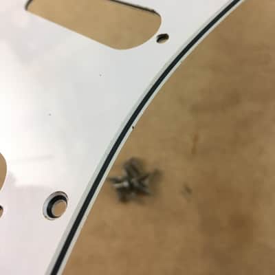 Lefty Vintage Spec Reissue 3-ply  Relic White Stratocaster Fender Pickguard Strat Aged Made in  USA image 17