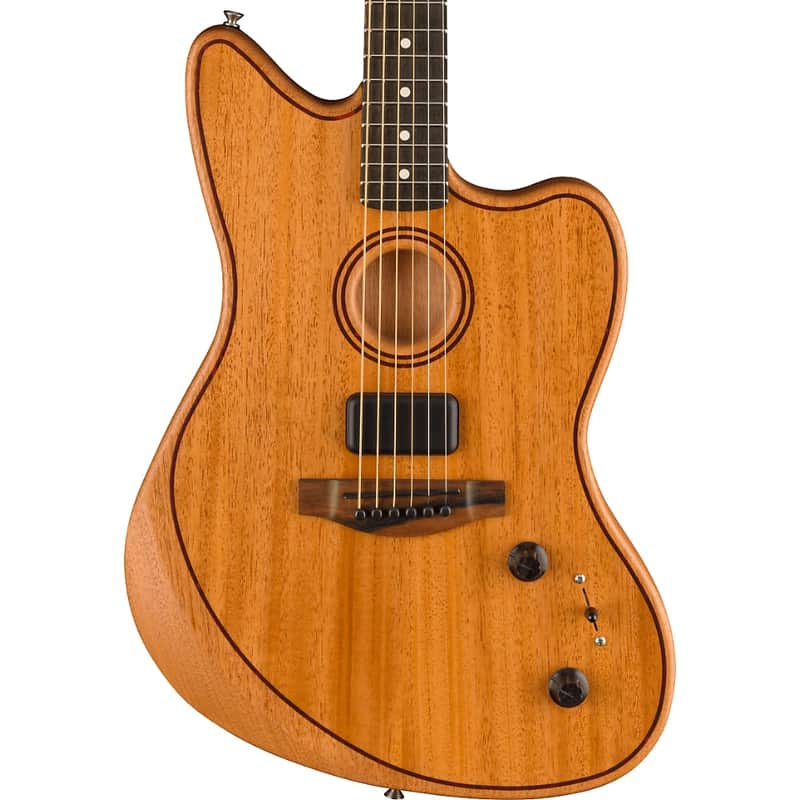 Fender American Acoustasonic Jazzmaster All-Mahogany image 3