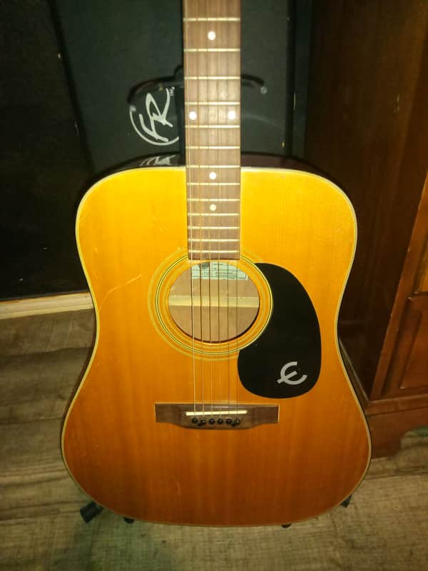 Epiphone FT-345 1973-1979 Natural Dreadnought Acoustic MIJ Matsumoko image 1