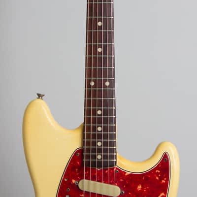 Fender  Duo-Sonic II Solid Body Electric Guitar (1965), ser. #L78307, original tan hard shell case. image 8