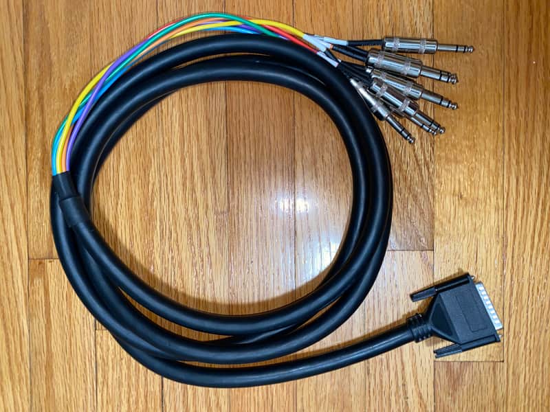 Hosa DTP-802 8-Channel DB25 to 1/4" TRS Male Cable Snake image 1