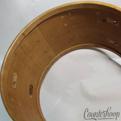 *Slingerland 14x22"Blue Agate Buddy Rich Bass Drum Shell 3Ply 70s Sound King USA image 9