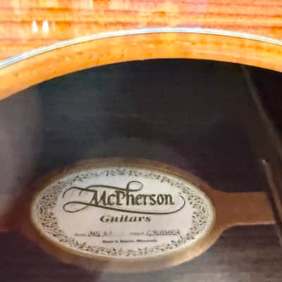 McPherson MG 4.5 Redwood Top East Indian Rosewood Back & Sides with Case Played & Signed By Brad Paisley - Pre Owned image 7