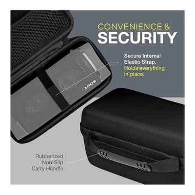Knox Gear Portable Hardshell Travel Storage Case for SRS-XB33 Sony Bluetooth Speaker - Sony Extra Bass Sony Speakers Bluetooth Wireless Case - Water, Dust, Splash, Impact, and Shock Resistant image 12