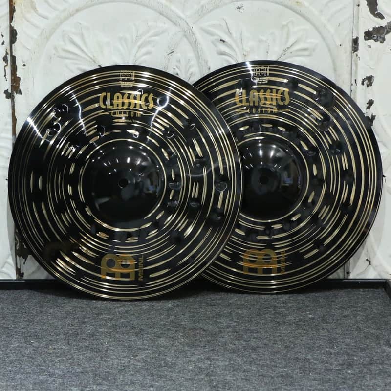 Meinl Classics Custom Dark Hi-Hat Cymbals 13in image 1