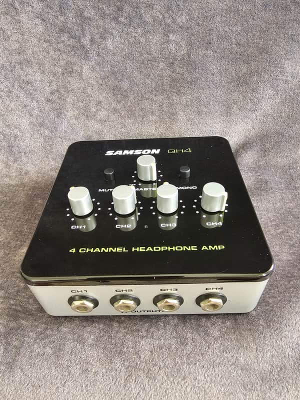 Samson QH4 4-Channel Headphone Amplifier 2010s - Silver/Black image 1