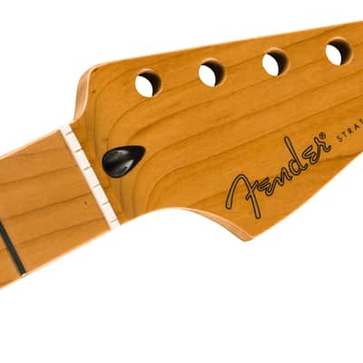 Fender Satin Roasted Maple Fat Stratocaster Neck 22 Medium Jumbo Frets 9.5" Maple U Shape image 3