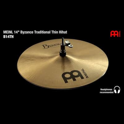 Immagine Meinl Byzance Traditional Thin Hi Hat Cymbals 14" - 2