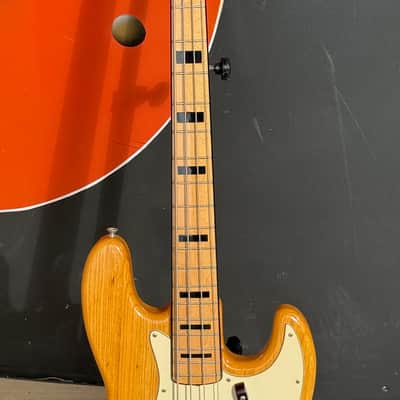Fender Jazz Bass 1973 - beautiful Natural Ash finish w/a 4-Bolt Black/Bound Maple Neck ! image 7
