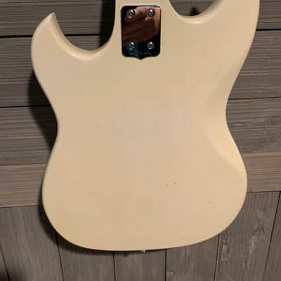 Teisco Delmonico Electric Guitar 70s White image 7