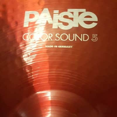 80's PAISTE 20" RIDE CYMBAL 5 COLOUR SOUND  made in  GERMANY image 4
