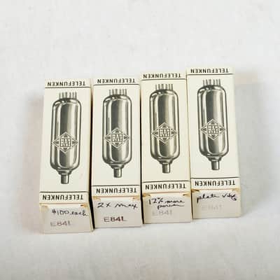 Matched Quad Telefunken E84L Power Tubes – Made in Germany – Tests Good – Plenty of Life Remaining image 12