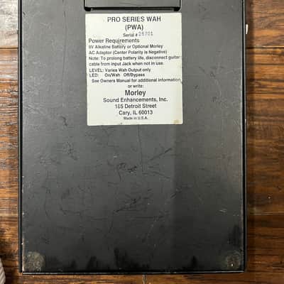 Morley Pro Series Wah (PWA) Black image 2