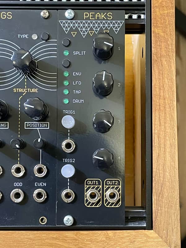 Mutable Instruments Peaks Clone - Assembled Kit - Black Oscillosaurus Panel image 1