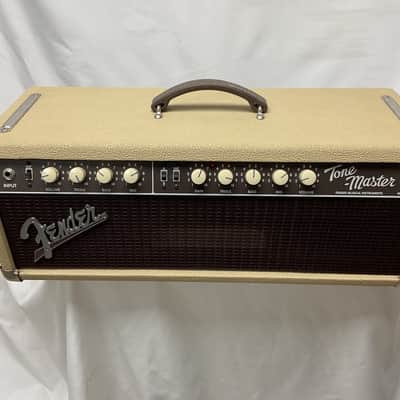 1994 Fender Tone-Master 2-Channel 100-Watt 2x12 Piggyback Amp Blonde / Oxblood image 2