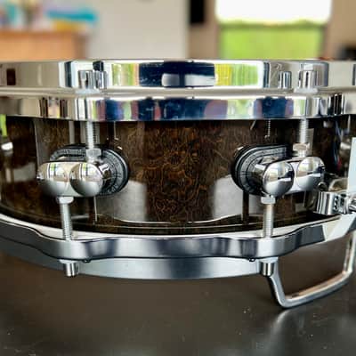 Sonor Designer Series Maple Light piccolo snare drum (DS-1404ML) 1998 - Black stain image 6