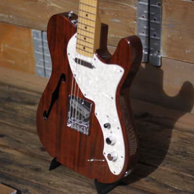 Squier Classic Vibe Telecaster Thinline 2014 - Natural Mahogany image 4
