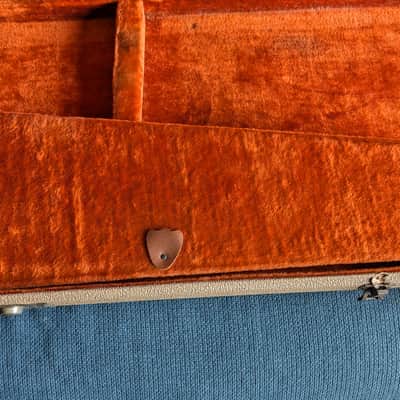 Fender Brown Case 1962 - Brown Tolex - Orange interior image 3