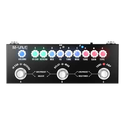 M-VAVE Portable Guitar Multi-Effects Pedal All-in-One Effects Processor for Guitar & Bass image 1
