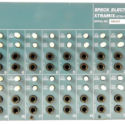 Speck Electronics Xtramix Ultra-Compact 56 Input 8 Bus Rackmount Line Mixer with Power Supply image 6