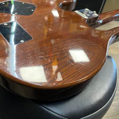 Hondo II HP-1081 Longhorn Guitarlin 31 Frets 1980 - Walnut image 25