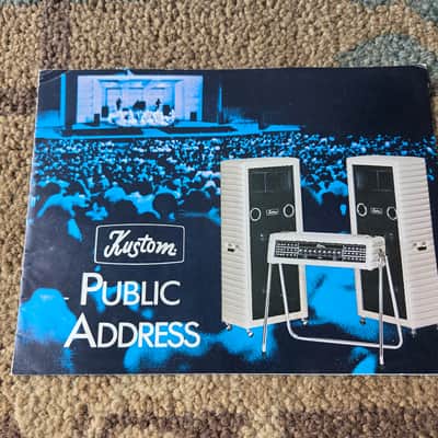 Vintage Circa 1971 Kustom Public Address Systems Catalog! Rare, Original Case Candy, Paperwork! image 1