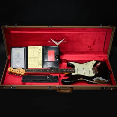 Fender Custom Shop Limited Edition 1962 Stratocaster w/ Handwound 60/63 Pickups, Heavy Relic- Black 2026 (CZ589673) image 5
